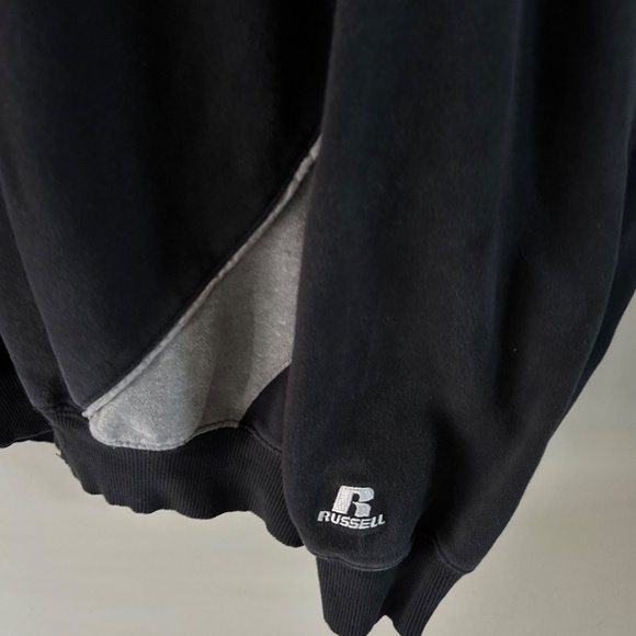 Men's Vintage Russell Quarter Zipper Sweatshirt w/Side Pockets - Picture 3 of 4